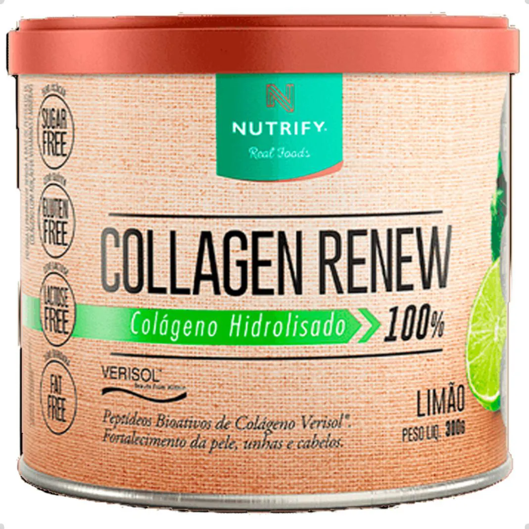 COLLAGEN RENEW 100% HIDROLISADO 300G NUTRIFY Limão