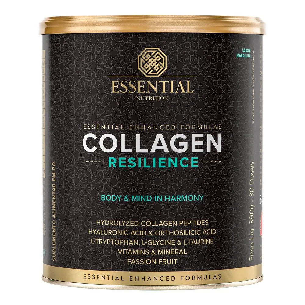 COLLAGEN RESILIENCE 390G ESSENTIAL NUTRITION Maracujá
