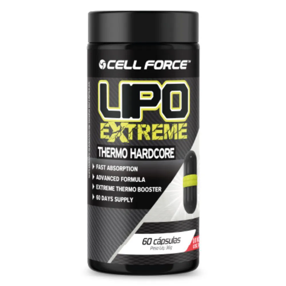 TERMOGENICO LIPO EXTREME HARDCORE 60 CAPS - CELL FORCE