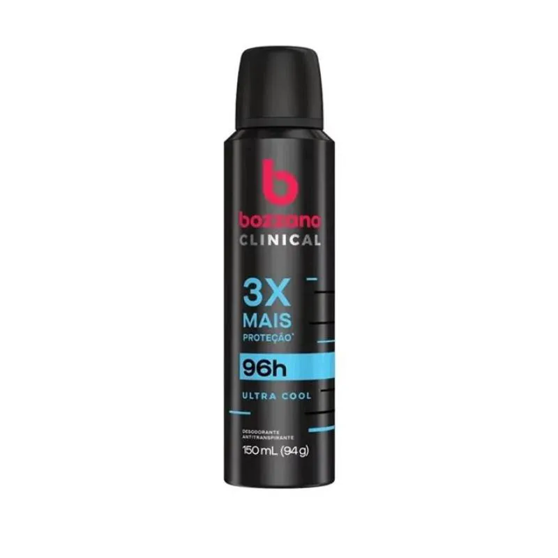 KIT C/2 UNIDADES DE DESODORANTE AEROSOL BOZZANO CLINICAL 94G ULTRA COOL