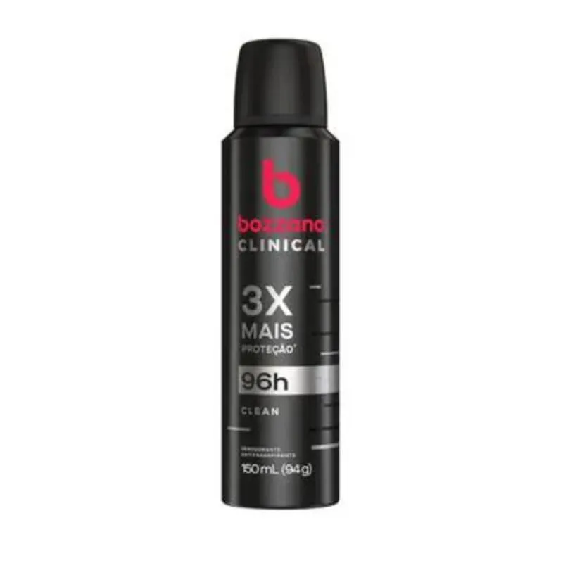 KIT C/2 UNIDADES DE DESODORANTE AEROSOL BOZZANO CLINICAL 94G CLEAN