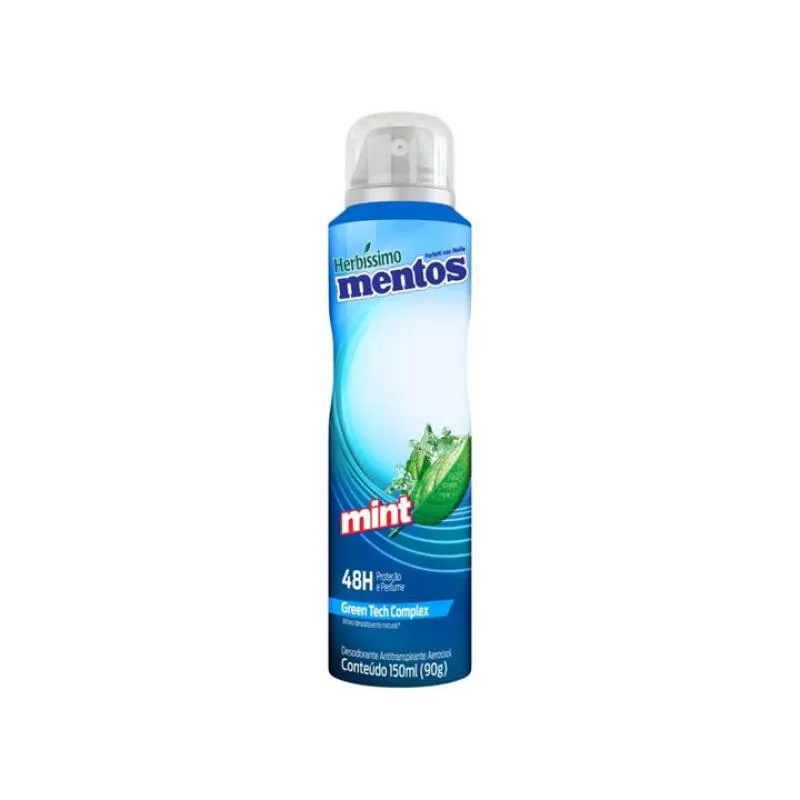 KIT C/2 UNIDADES DE DESODORANTE AEROSOL HERBISSIMO MENTOS 300ML MINT