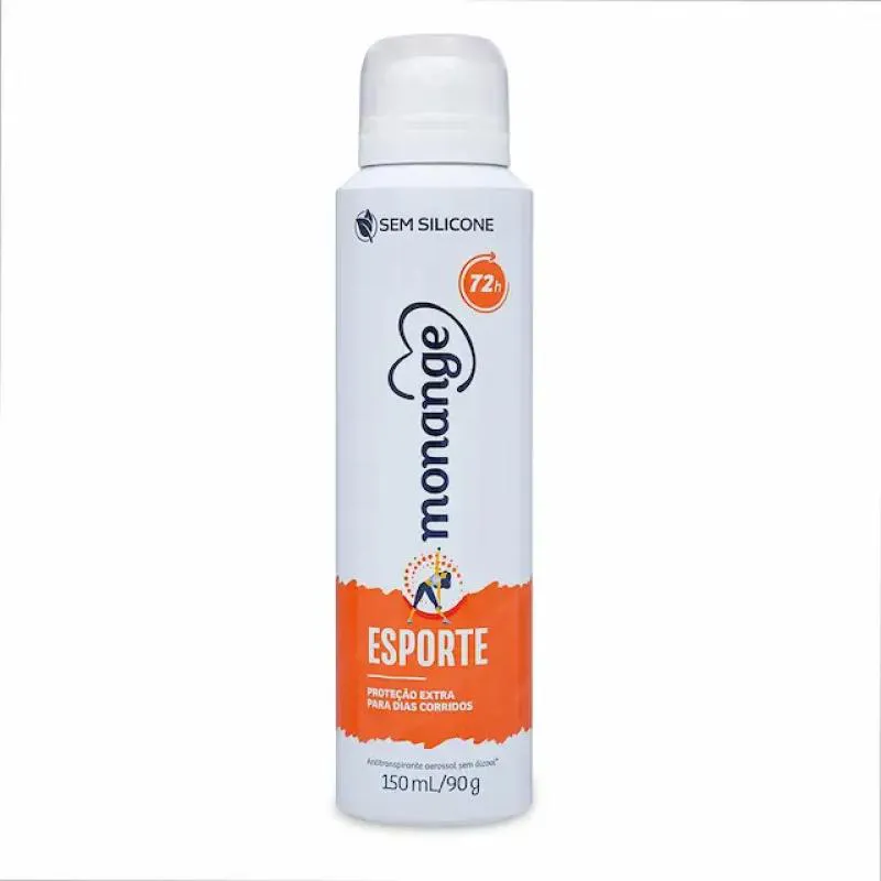 KIT C/2 UNIDADES DE DESODORANTE AEROSOL MONANGE 90G ANTITRANSPIRANTE ESPORTE
