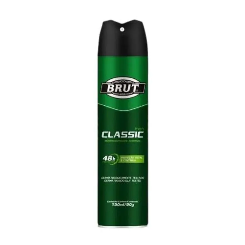 KIT C/2 UNIDADES DE DESODORANTE AEROSOL BRUT 150ML MEN CLASSIC