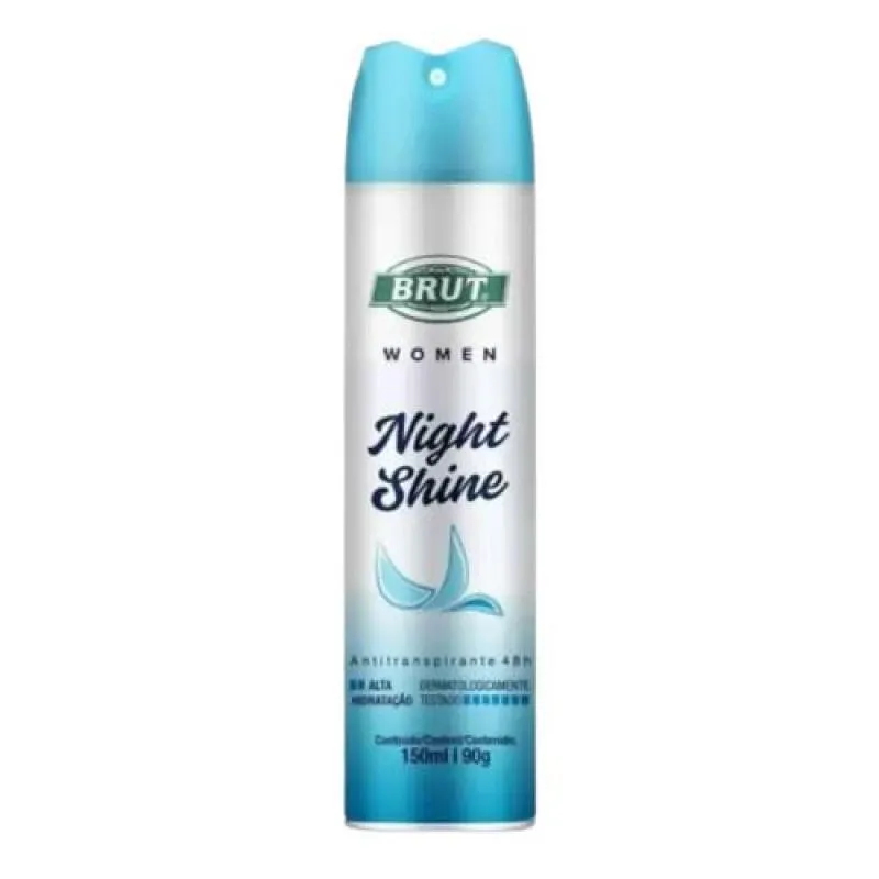 KIT C/2 UNIDADES DE DESODORANTE AEROSOL BRUT 150ML FEMININO NIGHT SHINE