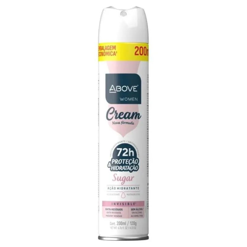 KIT C/2 UNIDADES DE DESODORANTE AEROSOL ABOVE 200ML CREAM SUGAR