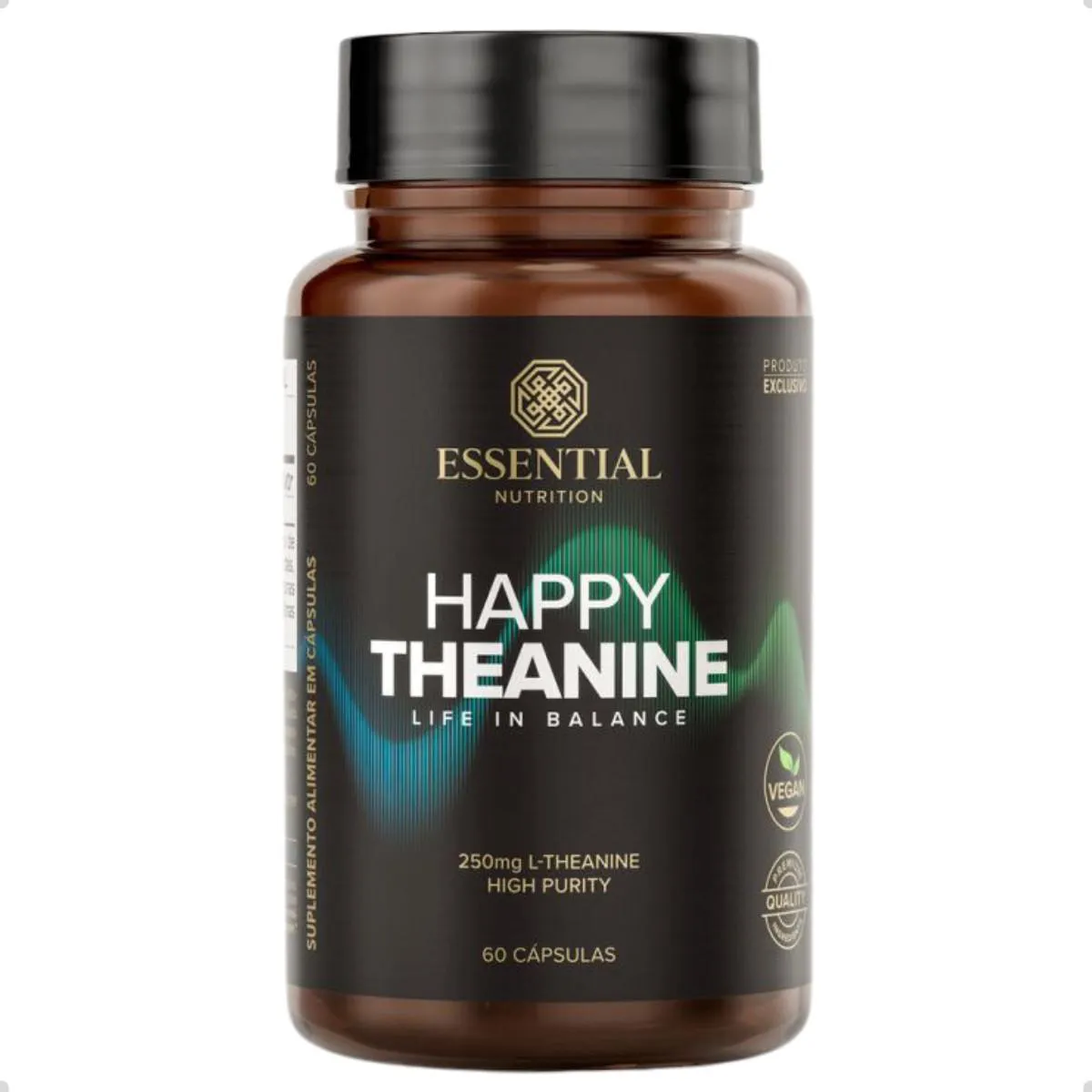 HAPPY THEANINE LIFE IN BALANCE 250MG 60 CAPSULAS ESSENTIAL Natural