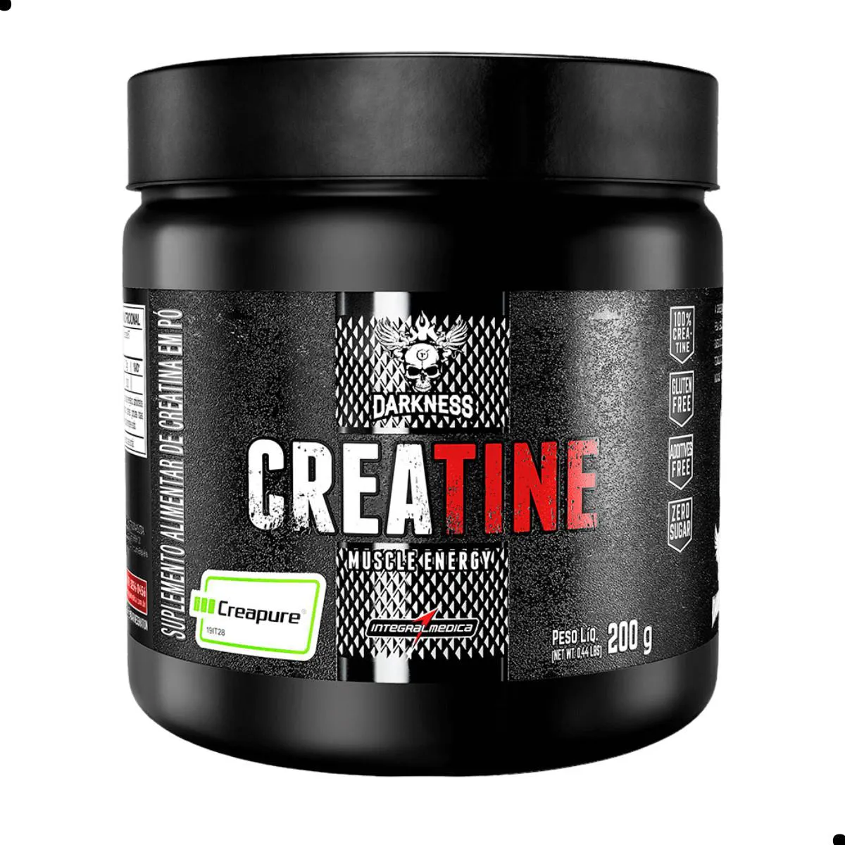 CREATINA 100% CREAPURE 200G DARKNESS SEM Sabor