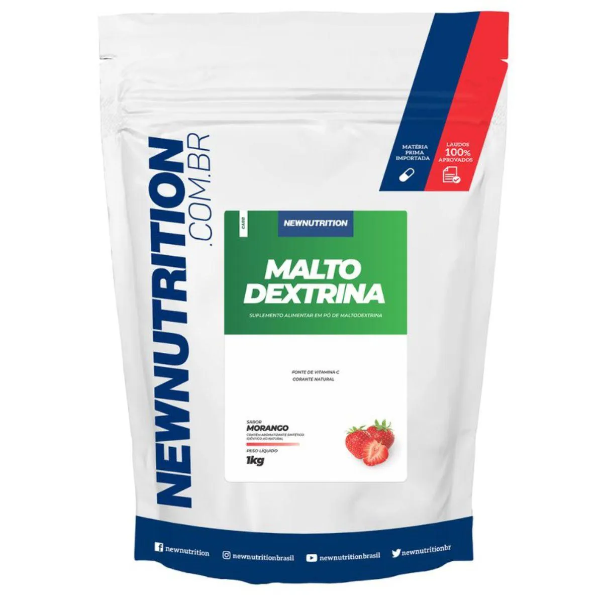 MALTODEXTRINA 1KG NEW NUTRITION Morango
