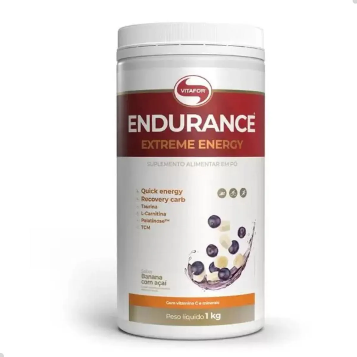 ENDURANCE EXTREME ENERGY PALATINOSE 1KG VITAFOR Banana COM Açaí