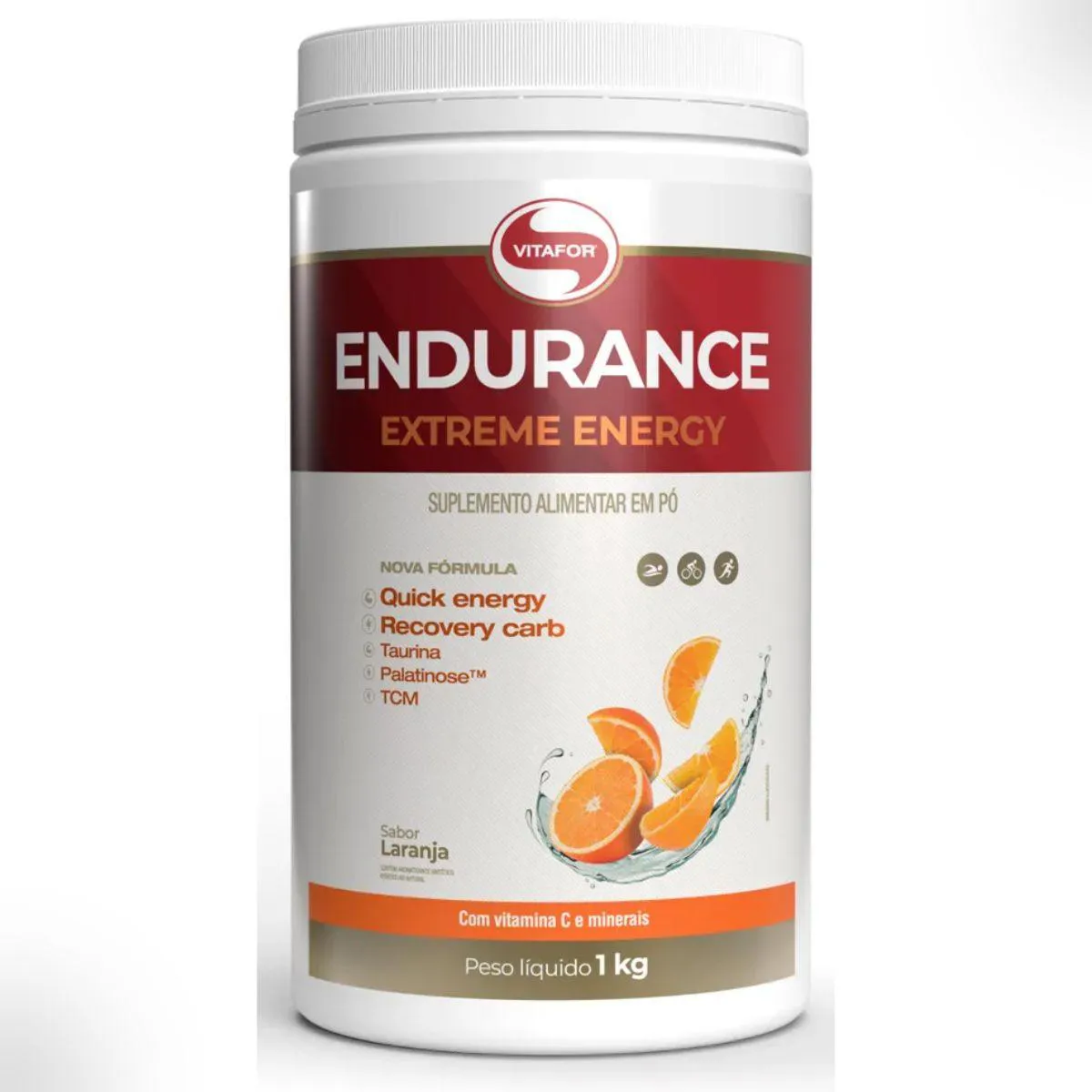 ENDURANCE EXTREME ENERGY PALATINOSE 1KG VITAFOR Laranja