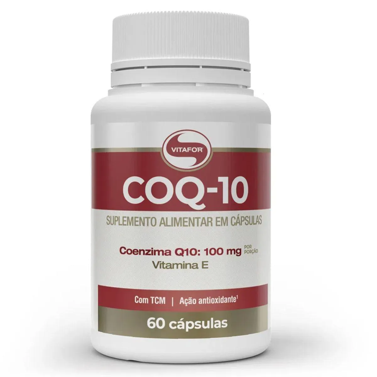 COENZIMA Q10 COQ10 200MG 60 CAPSULAS VITAFOR SEM Sabor