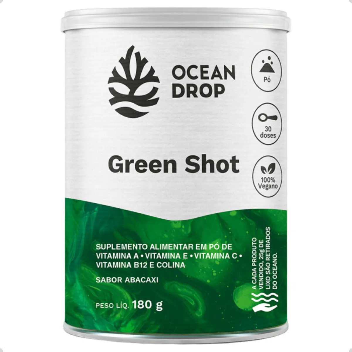 GREEN SHOT 180G OCEAN DROP Abacaxi