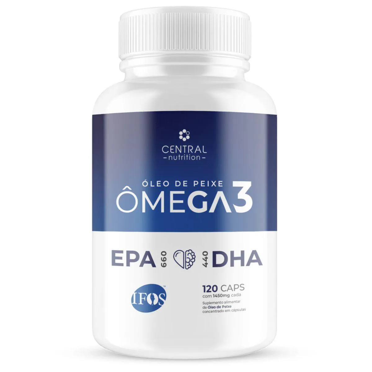 ÔMEGA 3 660EPA 440DHA 1450MG 120 CAPS - CENTRAL NUTRITION Natural