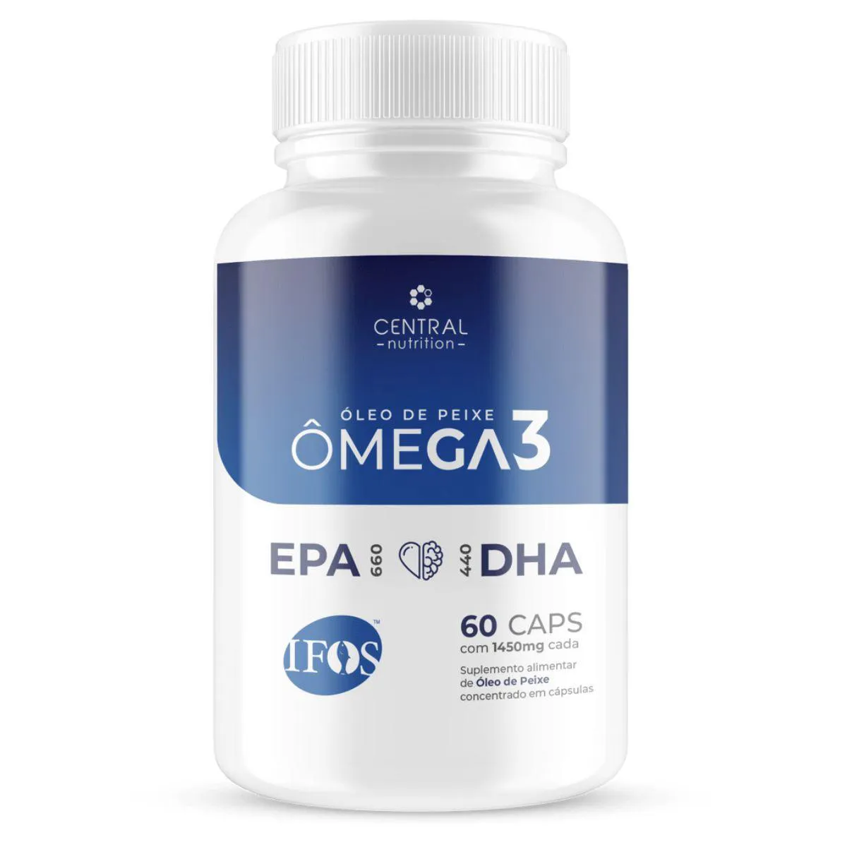 ÔMEGA 3 660EPA 440DHA 1450MG 60 CAPS - CENTRAL NUTRITION Natural