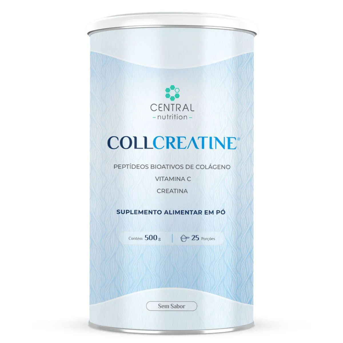 COLáGENO COM CREATINA COLLCREATINE 500G - CENTRAL NUTRITION Natural