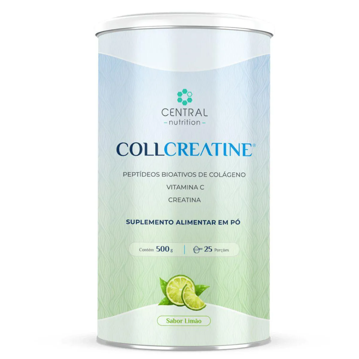 COLáGENO COM CREATINA COLLCREATINE 500G - CENTRAL NUTRITION Limão