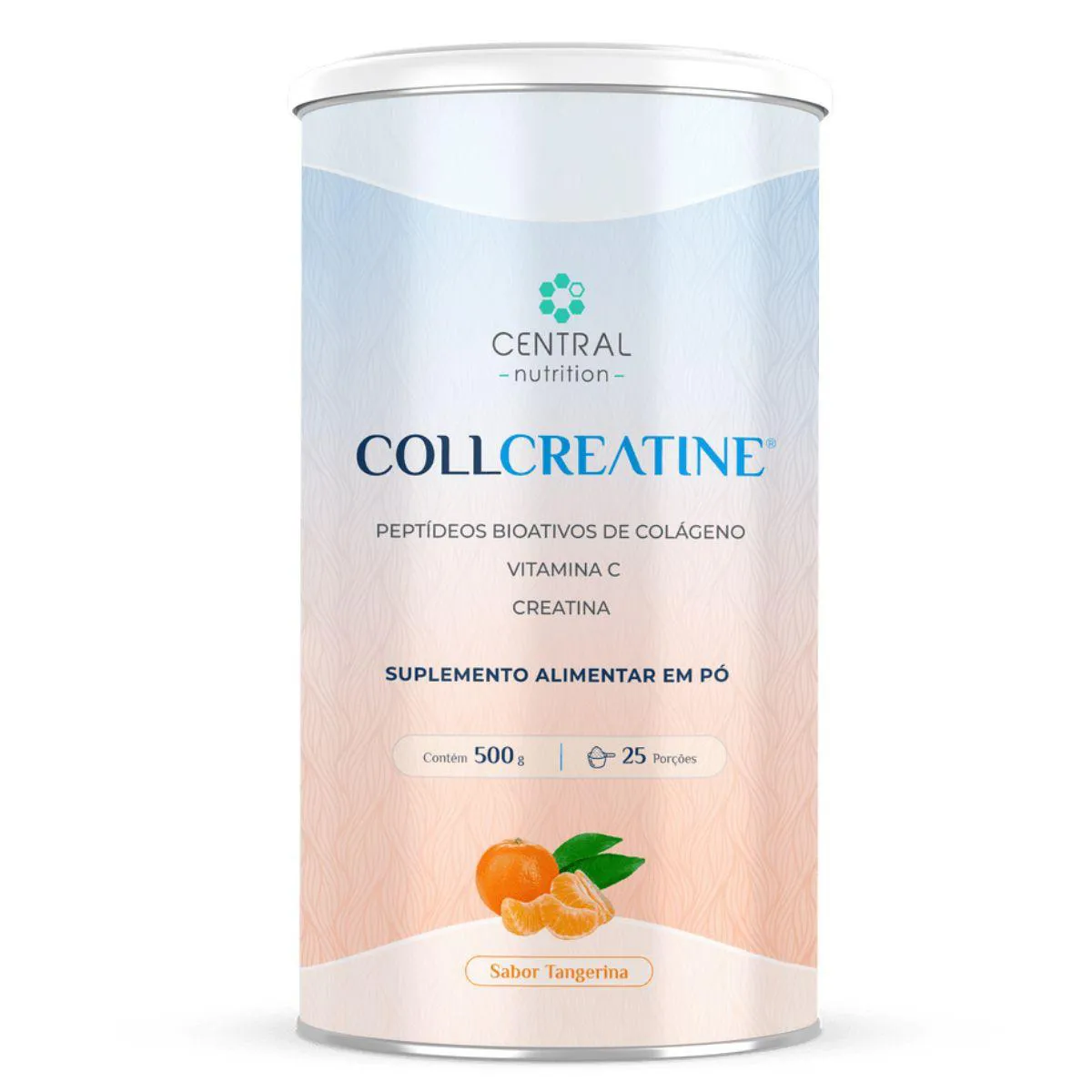 COLáGENO COM CREATINA COLLCREATINE 500G - CENTRAL NUTRITION Tangerina
