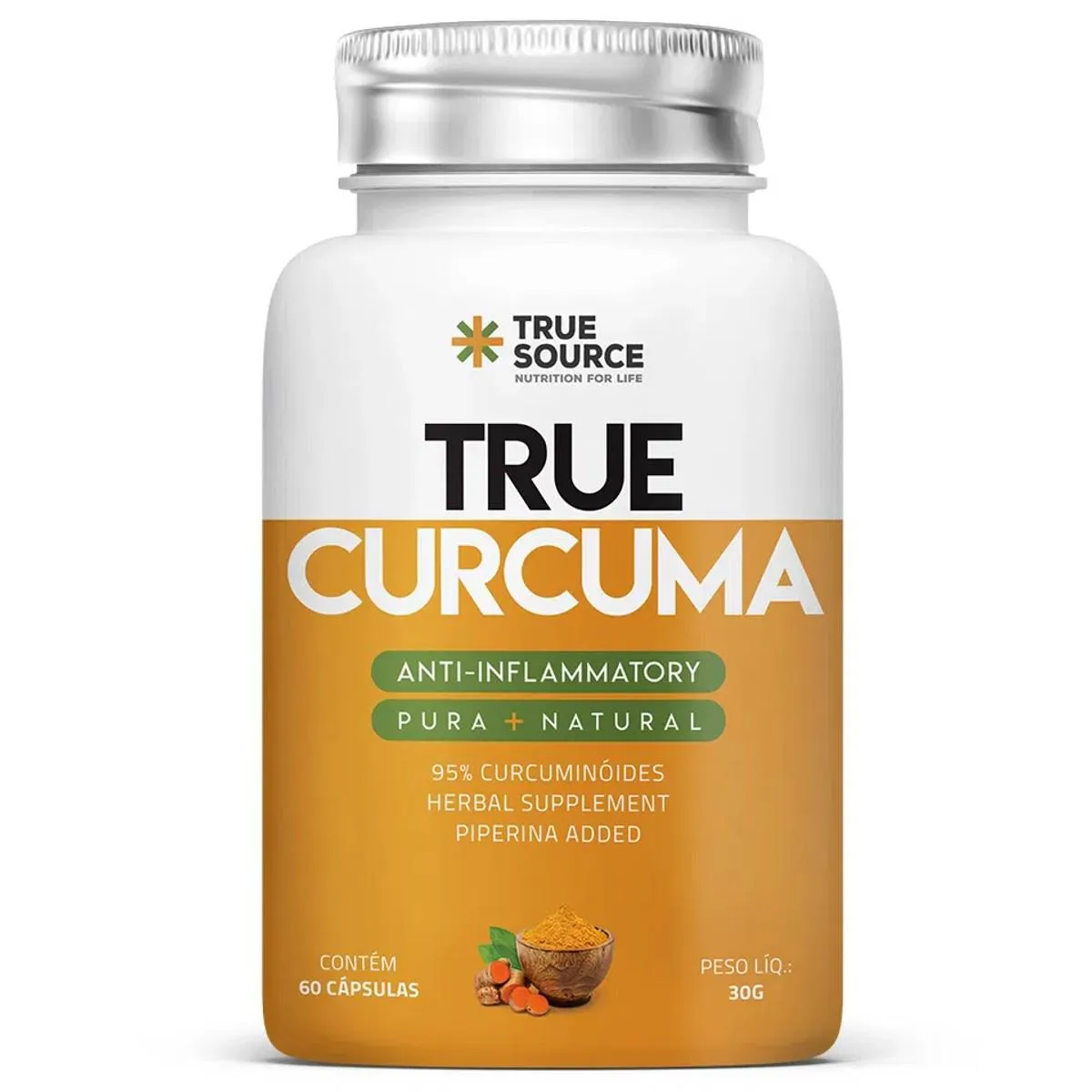 TRUE CúRCUMA 500MG 60 CáPS TRUE SOURCE Natural