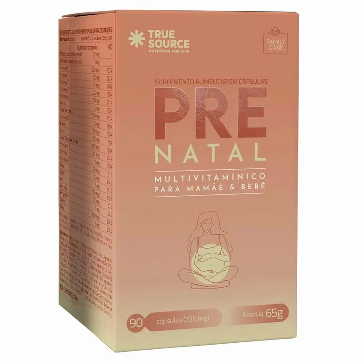 MULTIVITAMíNICO PARA GESTANTES PRé NATAL 90 CAPS TRUE SOURCE Natural