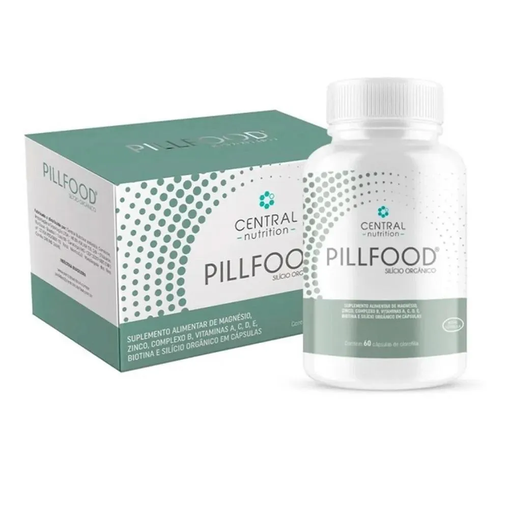 PILL FOOD SILICIO ORGâNICO 60 CáPS + MULTIVITAMíNICO CENTRAL Natural