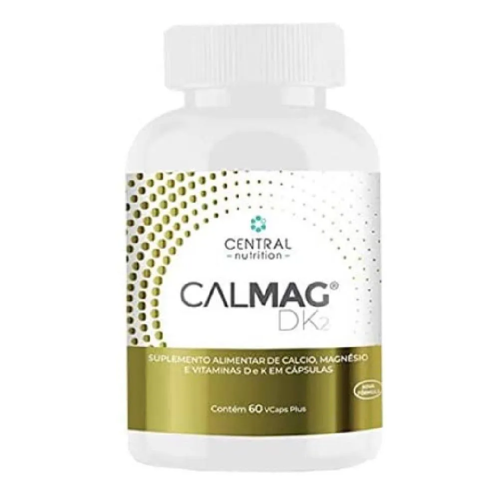 CALMAG D3 E K2 60 CáPSULAS 500MG PLUS CENTRAL NUTRITION Natural