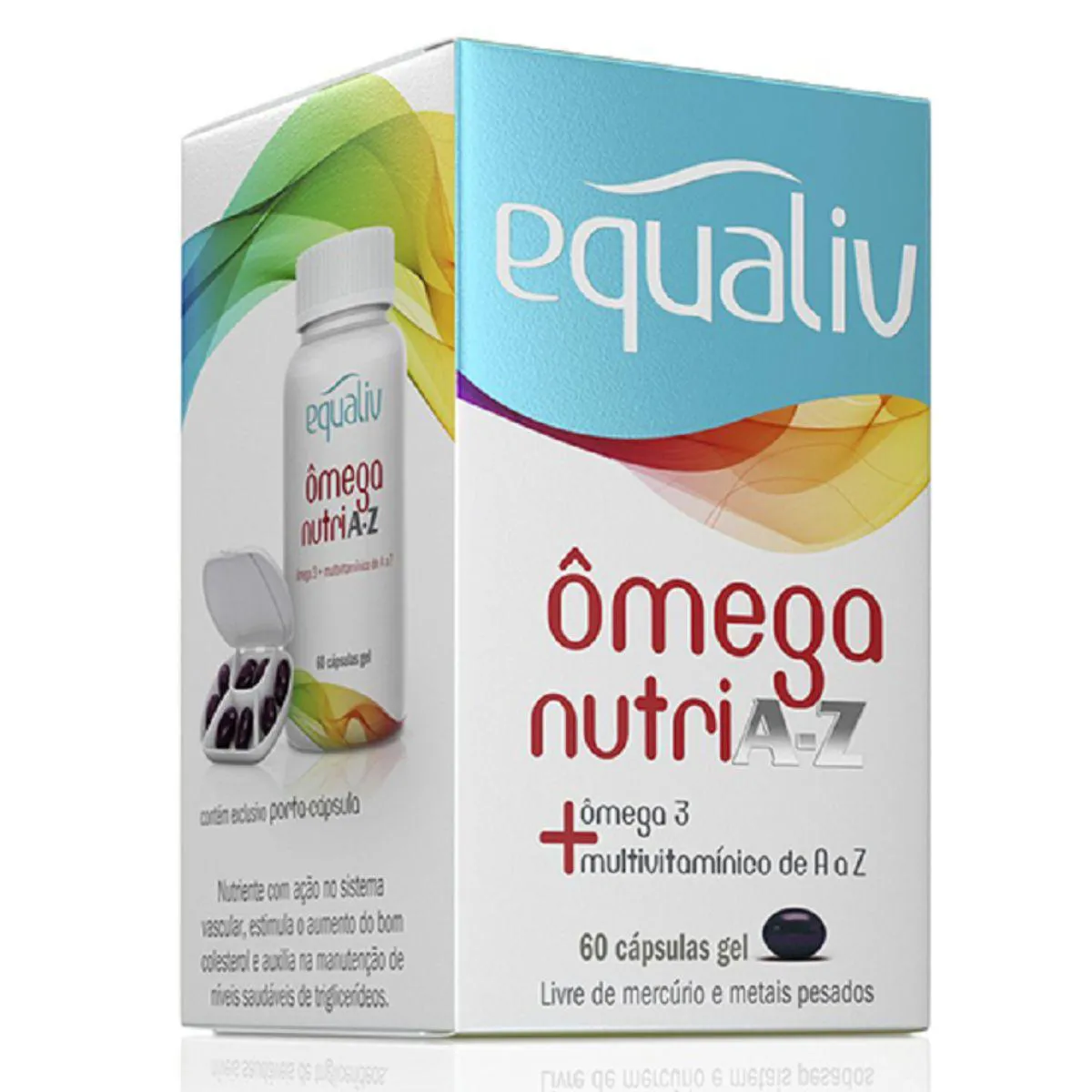 ÔMEGA 3 NUTRI MULTIVITAMíNICO A Z 60 CáPSULAS EQUALIV Natural