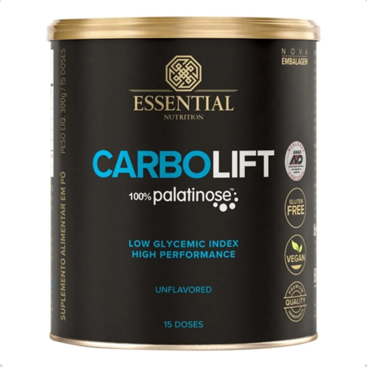 CARBOLIFT 100% PALATINOSE 300G ENERGIA ESSENTIAL NUTRITION Natural