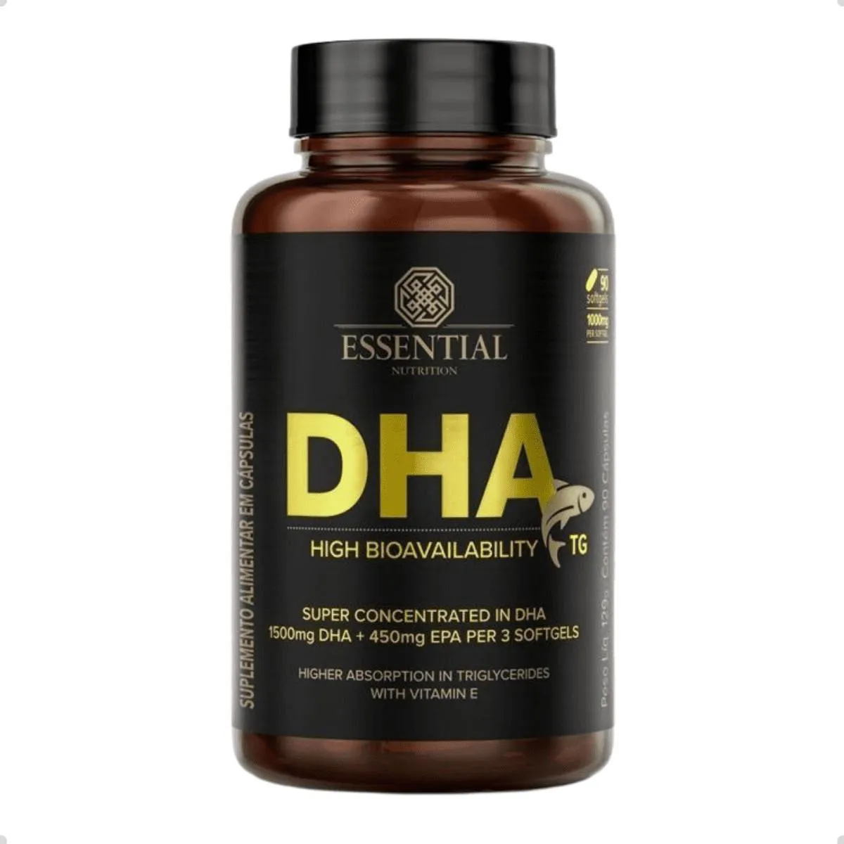 ÔMEGA 3 DHA TG 90 CáPSULAS ESSENTIAL NUTRITION Natural