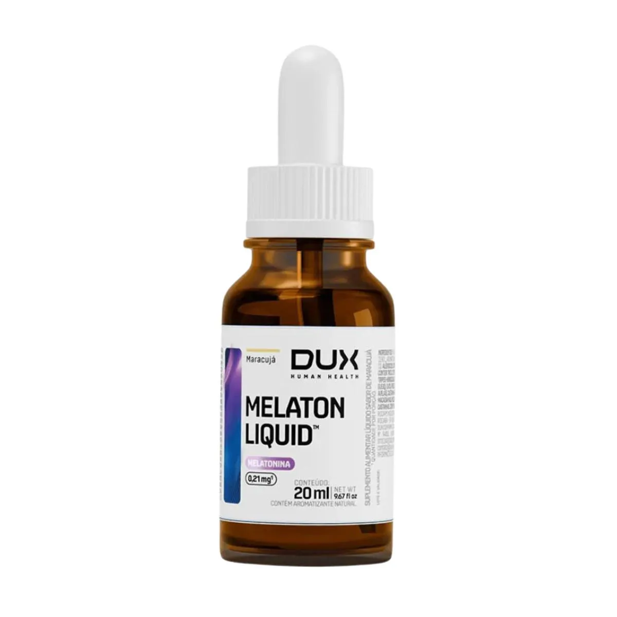 MELATON LIQUID 0,21MG EM GOTAS 20ML DUX NUTRITION Maracujá