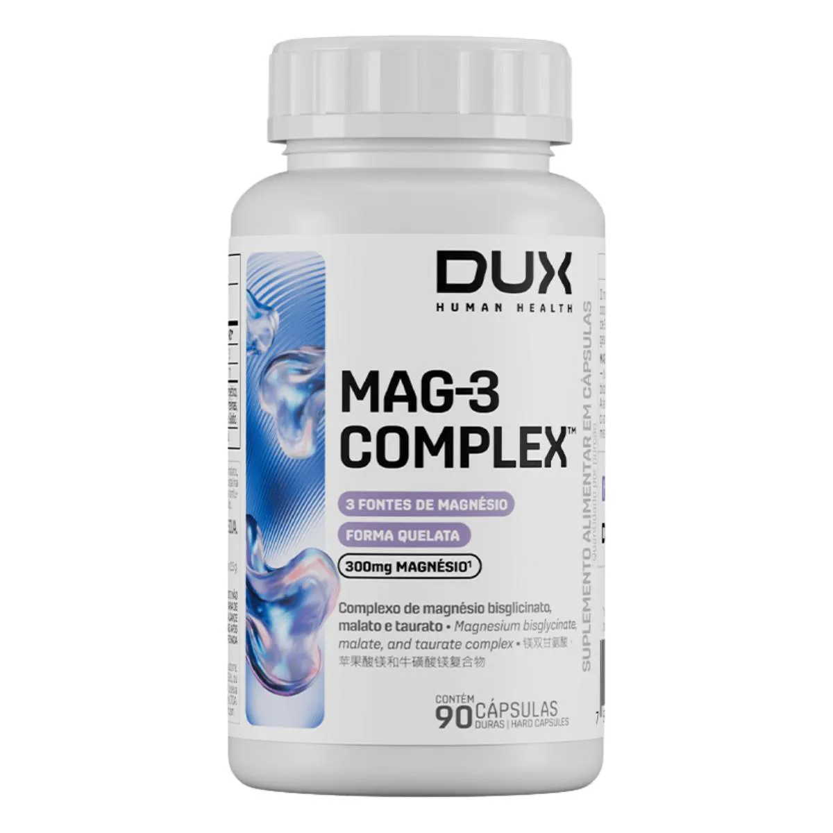 MAGNéSIO MAG 3 COMPLEX 90 CAPS DUX NUTRITION Natural
