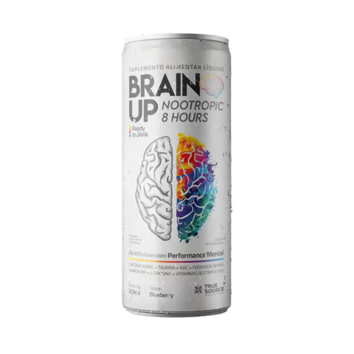 ENERGY DRINK BRAIN UP 8 HOURS 269ML 1 UNIDADE TRUE SOURCE