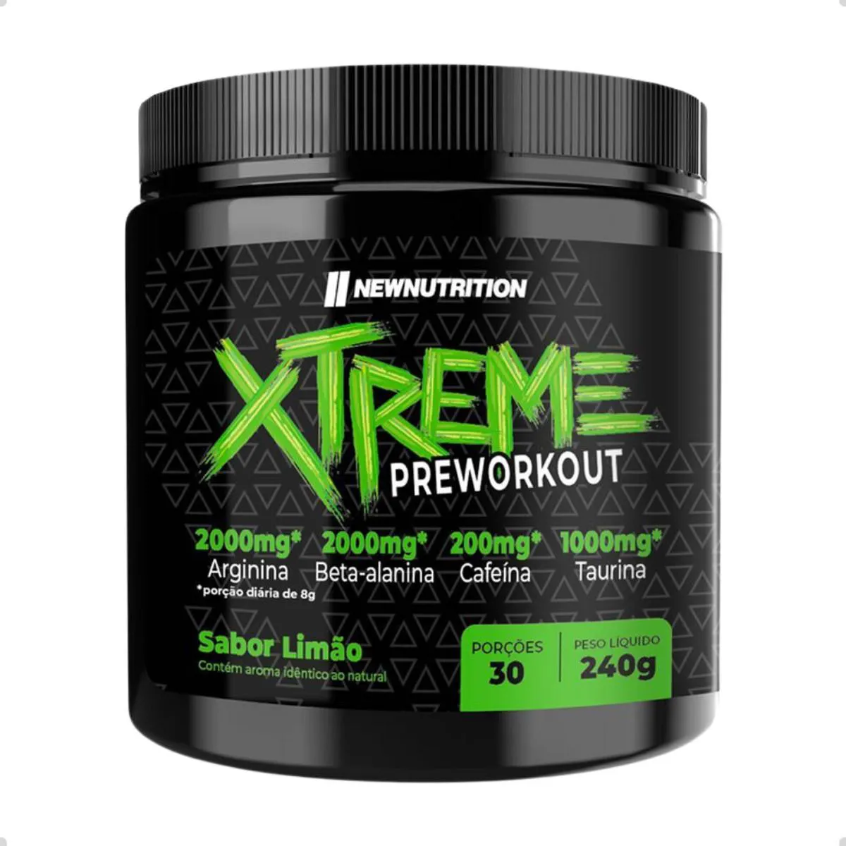 PRE WORKOUT XTREME 200MG CAFEíNA 240G NEW NUTRITION Limão