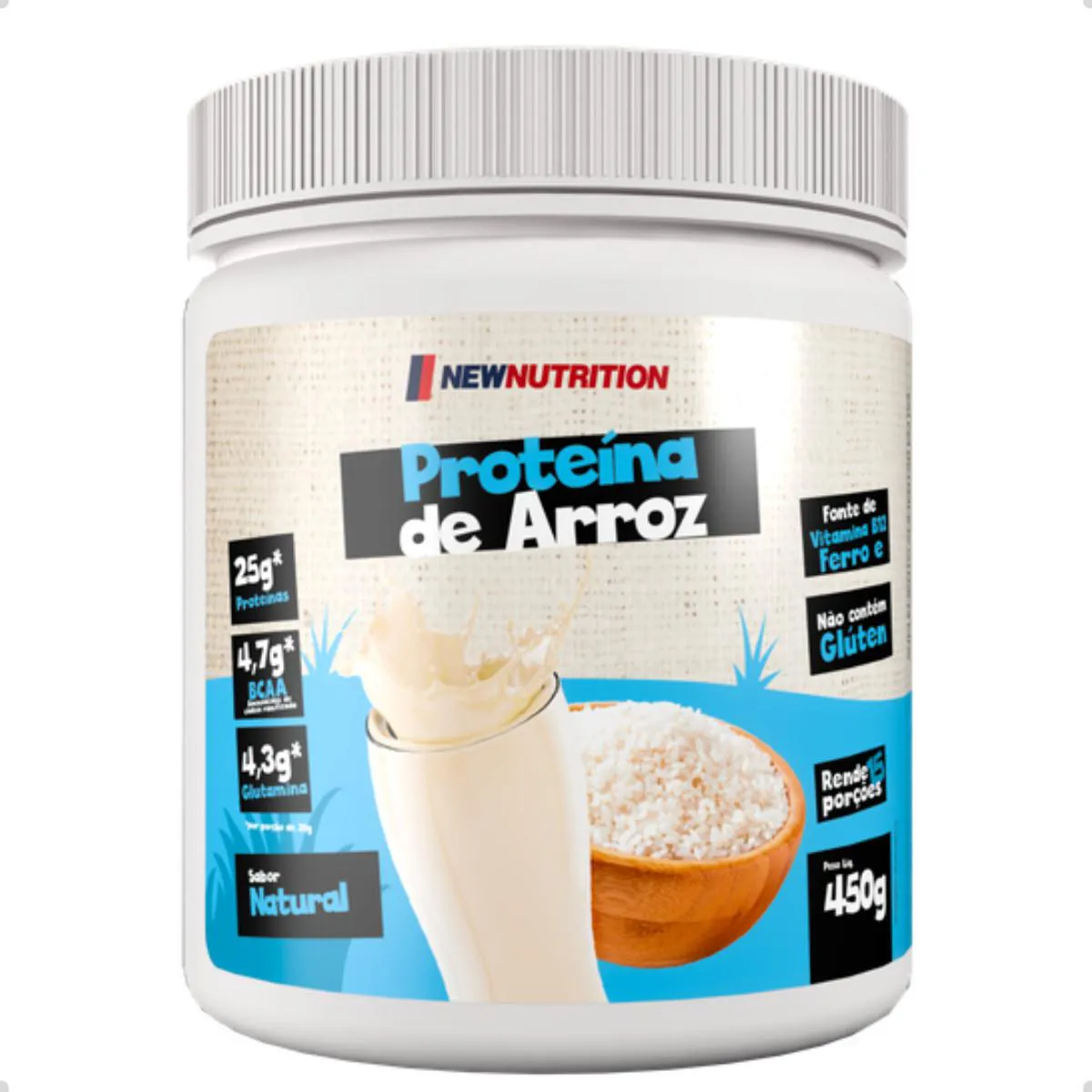 PROTEINA DO ARROZ VEGAN 450G NEW NUTRITION Natural