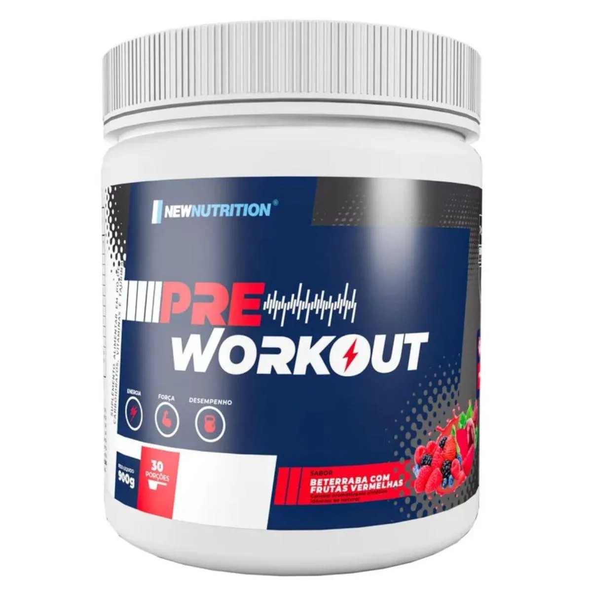 ENDURANCE PRé WORKOUT 900G NEW NUTRITION Beterraba COM Frutas Vermelhas