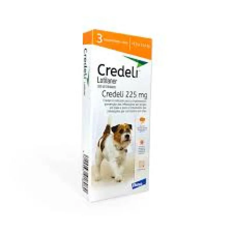CREDELI 225 MG - 3 COMP - CãES - 5,5KG A 11KG