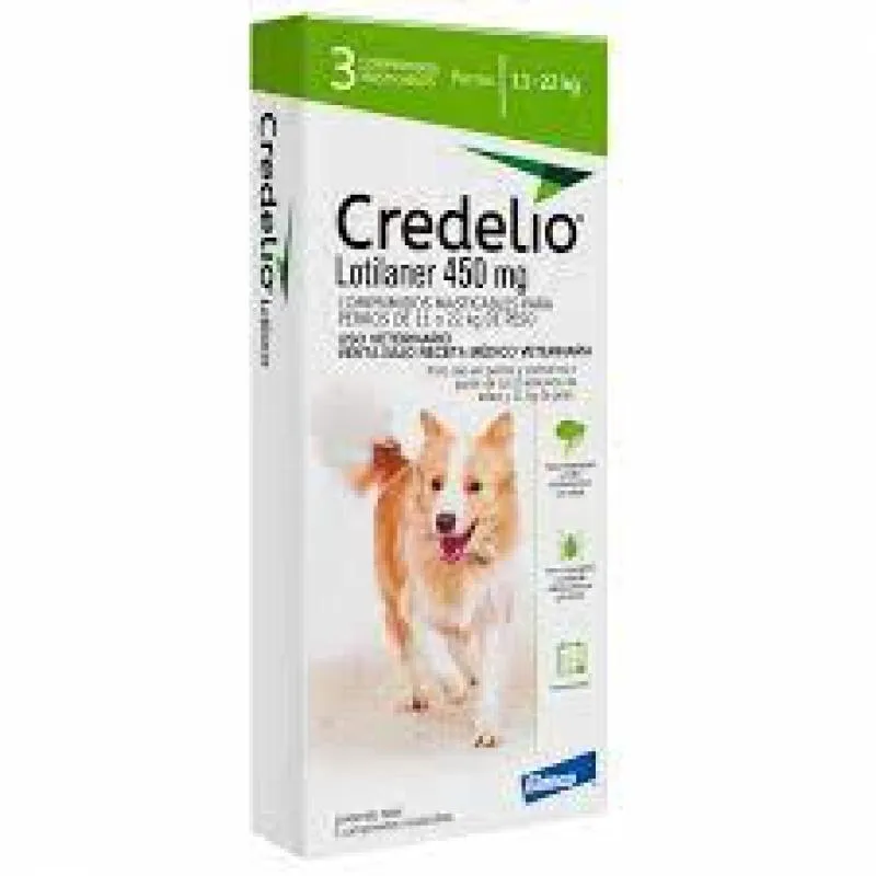 CREDELI 450MG - 3 COMP -CãES -  11 A 22KG