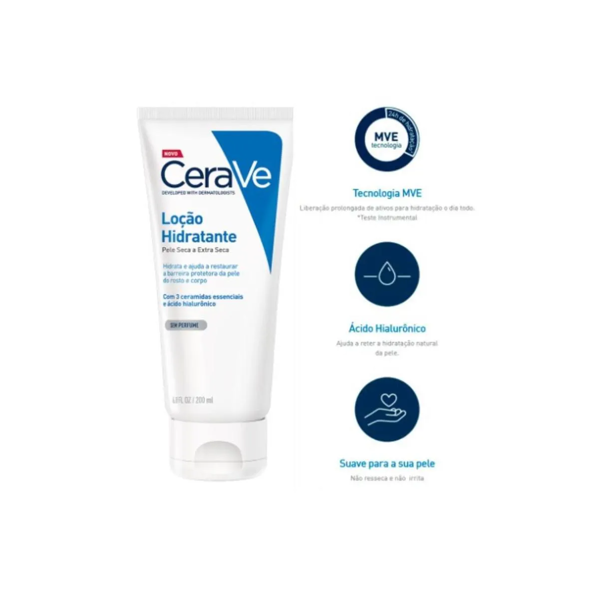 CERAVE LOçãO HIDRATANTE CORPORAL - 200ML