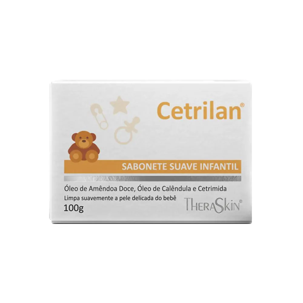 CETRILAN SABONETE SUAVE INFANTIL THERASKIN 100G