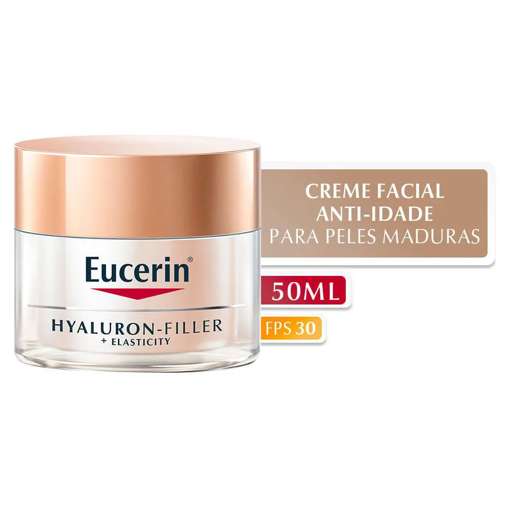 CREME FACIAL ANTI-IDADE EUCERIN HYALURON-FILLER ELASTICITY DIA FPS30 - 50ML