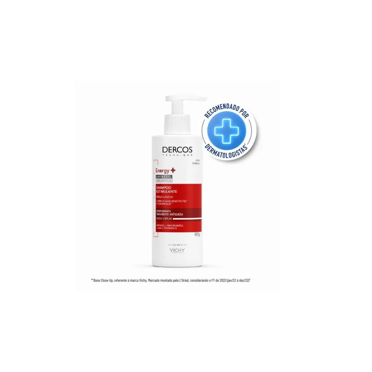 DERCOS SHAMPOO ESTIMULANTE ENERGY+ 400ML