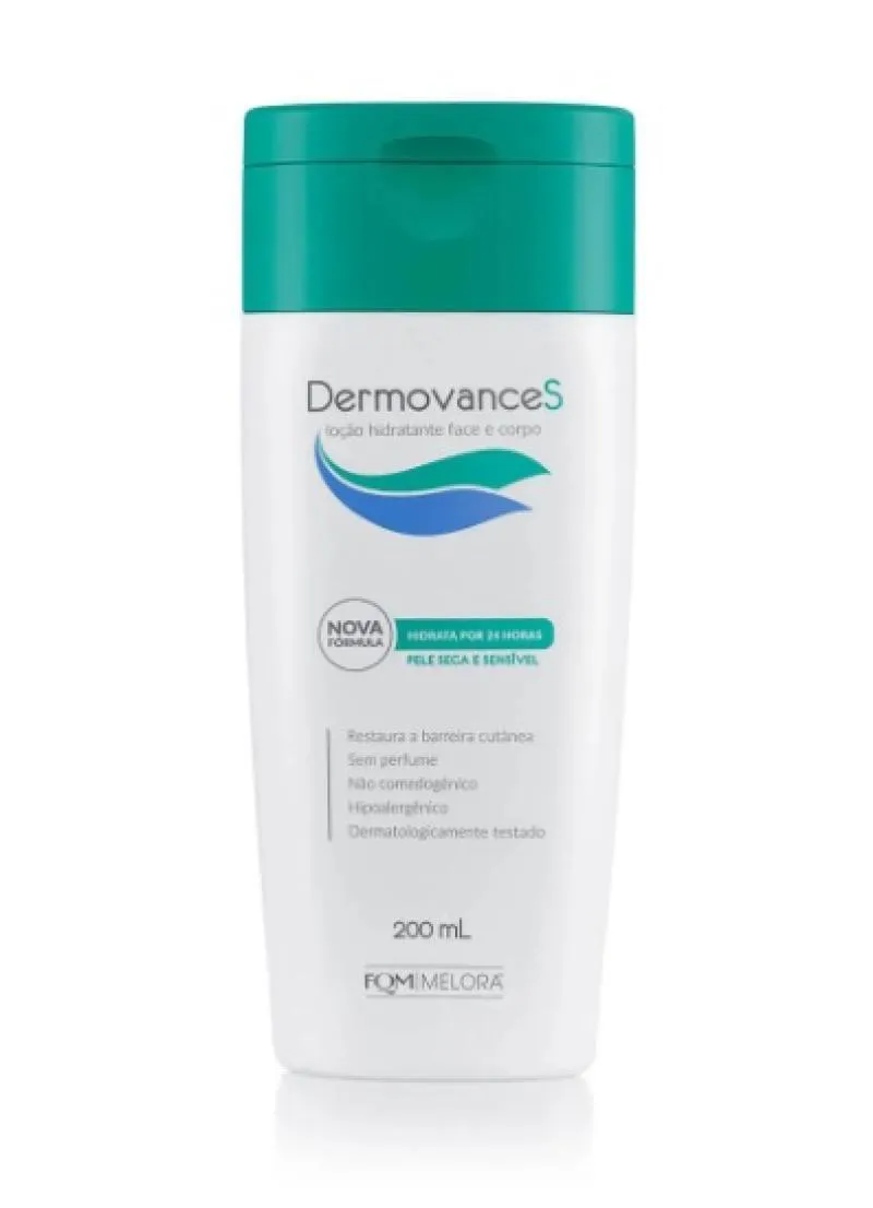 DERMOVANCE S LOçãO HIDRATANTE FACE E CORPO 200ML