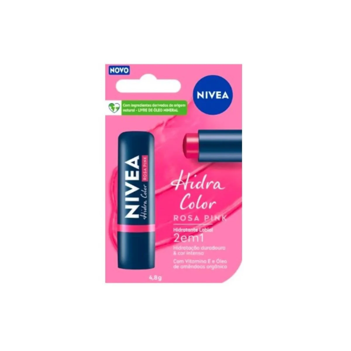 HIDRATANTE LABIAL NIVE HIDRA COLOR ROSA PINK 4,8G