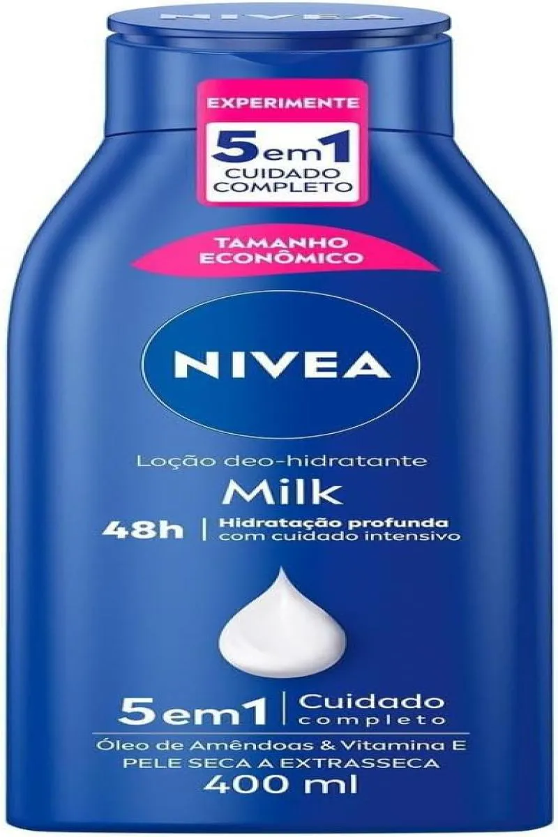 NIVEA LOçãO HIDRATANTE MILK PARA PELES SECAS A EXTRASSECAS 400ML