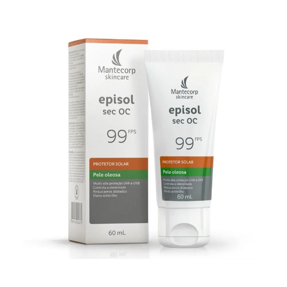 PROTETOR SOLAR FACIAL EPISOL SEC OC FPS 99 MANTECORP 60ML