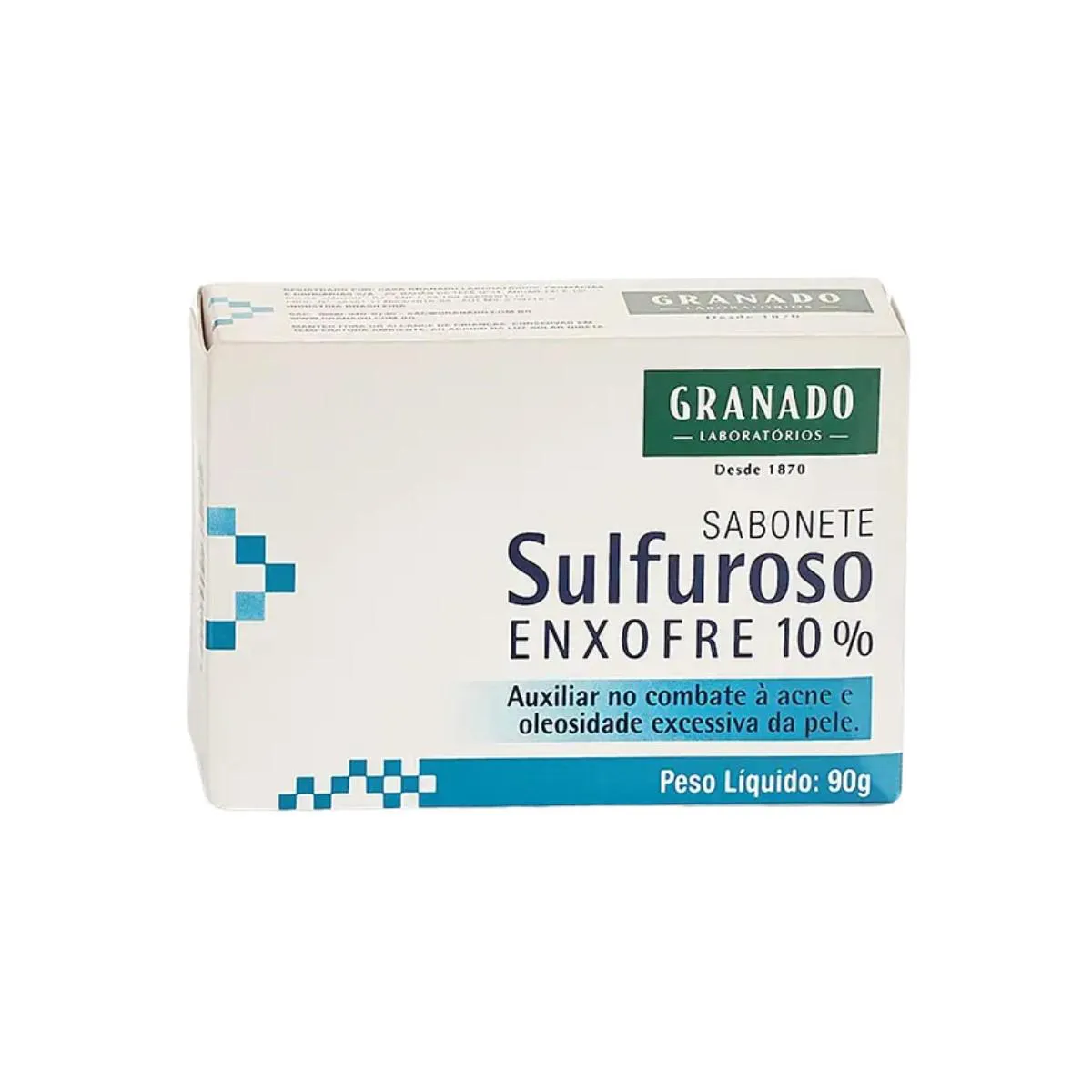 SABONETE SULFUROSO EM BARRA GRANADO ENXOFRE 10% - 90G