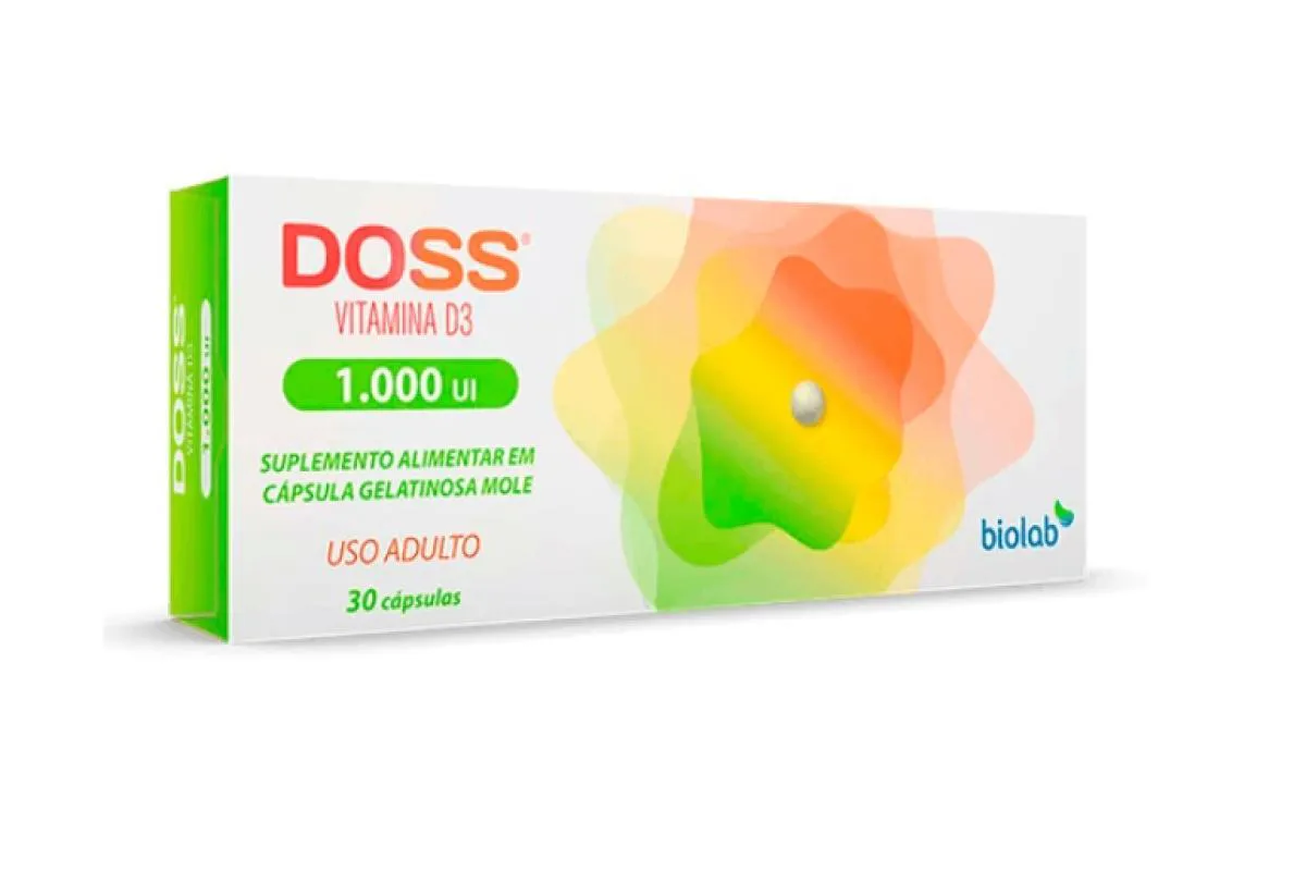 SUPLEMENTO ALIMENTAR DOSS VITAMINA D 1.000UI 30CPS