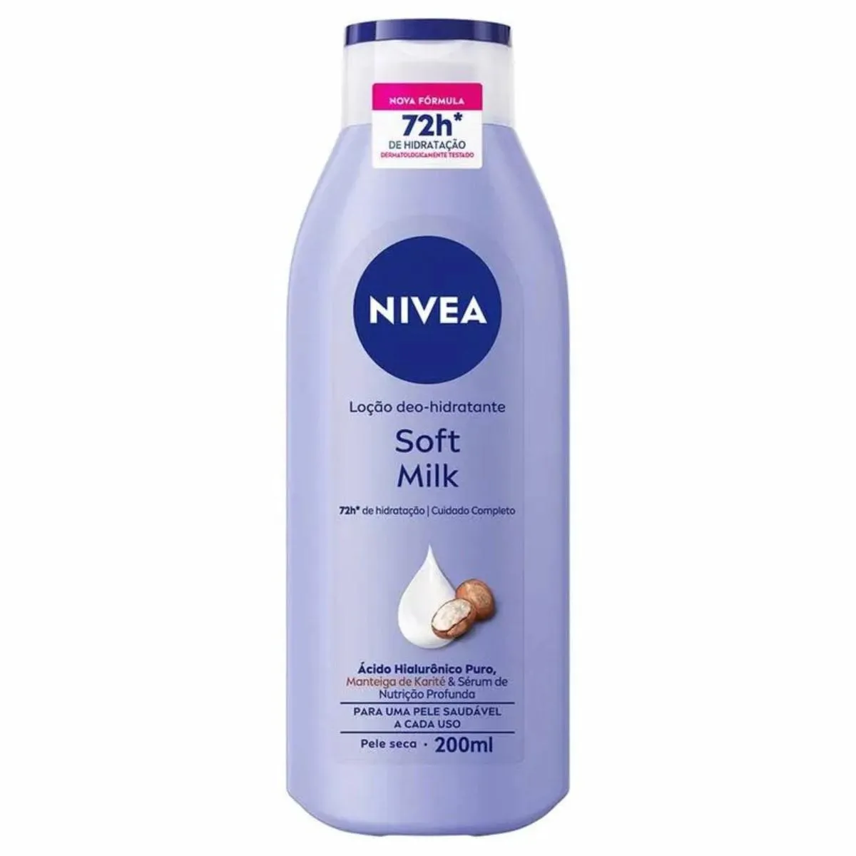 NIVEA LOçãO HIDRATANTE CORPORAL SOFT MILK HIDRATAçãO PROFUNDA 200ML
