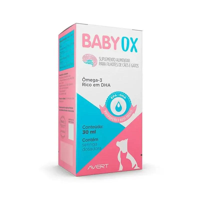 BABYOX SUPLEMENTO ALIMENTAR PARA CãES E GATOS 30ML
