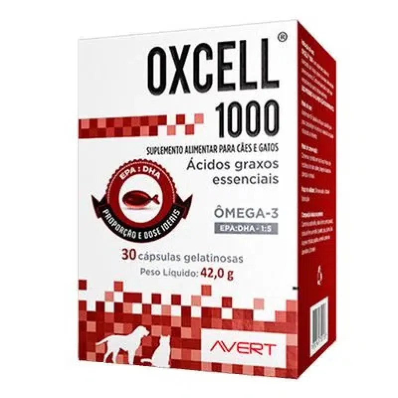 OXCELL 1000MG - 30 CáPSULAS GELATINOSAS